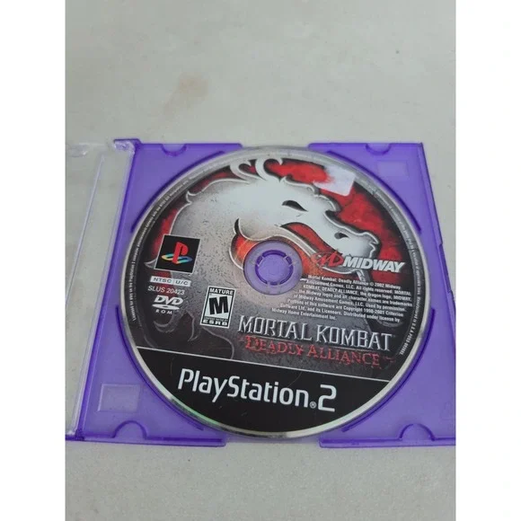 Mortal Kombat Deadly Alliance PS2 PlayStation 2 Disc Only  Scratched