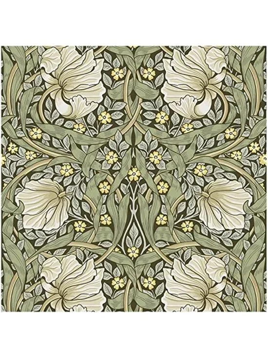 Wallpaper Vintage Wall Paper Sage Green Removable | Textured Renter Friendly