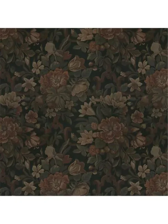 Vintage Peel and Stick Wallpaper Dark Green Floral Wall Paper 16.1