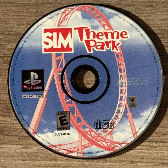 Sony PlayStation‎ 1 PS1 Disc Only TESTED Sim Theme Park 2000