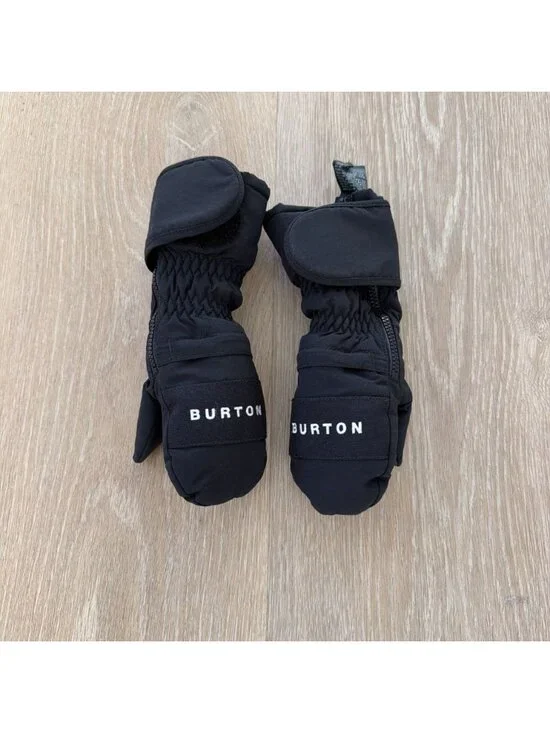 Burton Toddlers Mittens Grommitt Snow Black Style #15189 Size 5/6 (4)