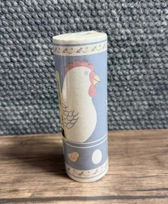 Country Blue Chicken Wallpaper Border Farmhouse Cottage Decor 5yds NEW Old Stock