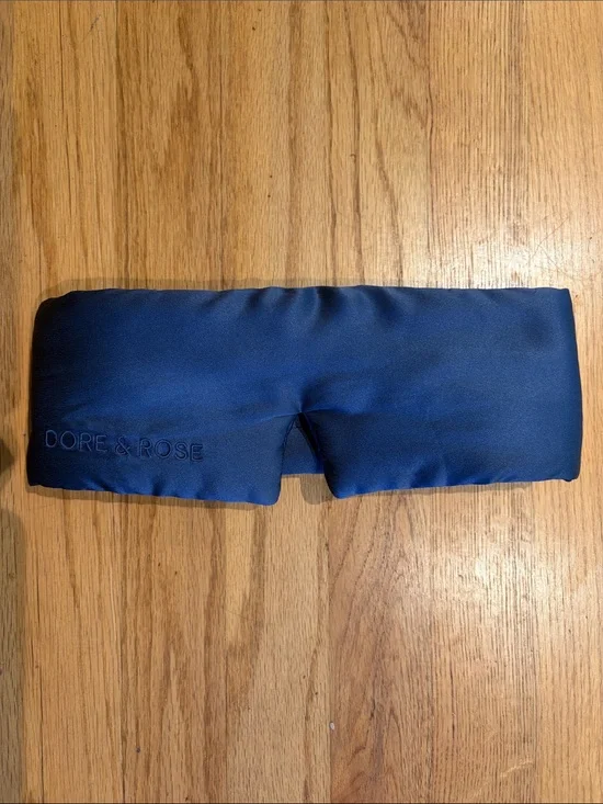 Adore & Rose Satin Cooling Sleep Face Mask - Navy
