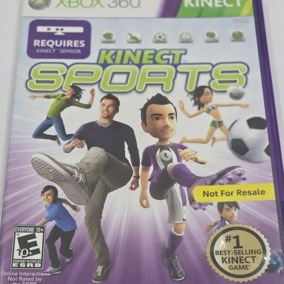 Kinect Sports Microsoft Xbox 360 Game NFR Not For Resale Complete CIB