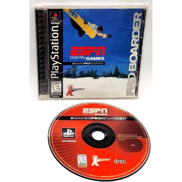ESPN X GAMES PRO BOARDER PS1 GAME CIB COMPLETE IN BOX SONY PLAYSTATION REGCARD‎