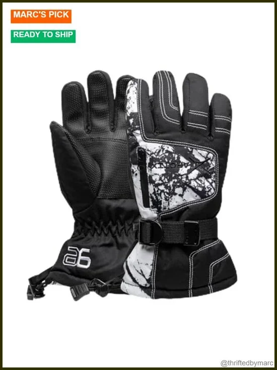 Kids' Snow Gloves with Thinsulate Insulation and Adjustable Cuff