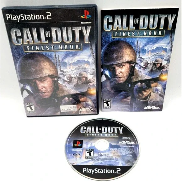 CALL OF DUTY FINEST HOUR ONE CIB PS2 COMPLETE IN BOX PLAYSTATION‎ 2