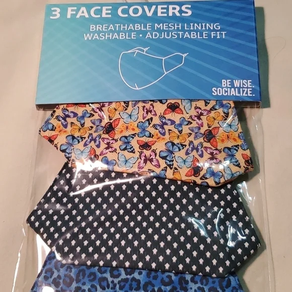 🍒NWT 3 FACE MASKS
