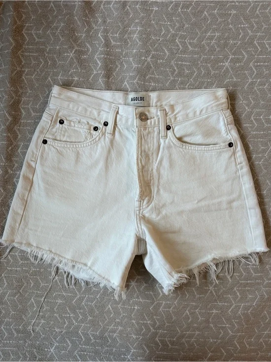 AGOLDE Parker Long Denim Shorts