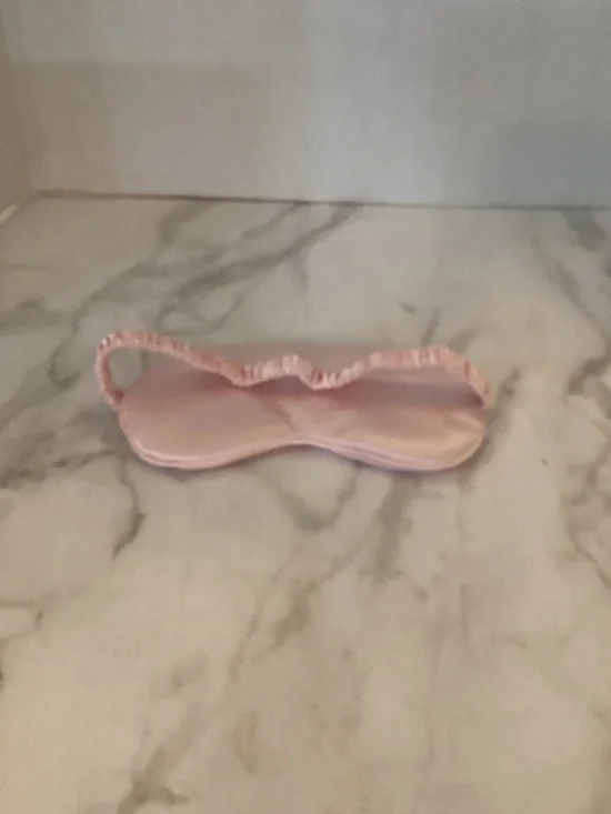 Silky Pink Ruffled Sleep Mask