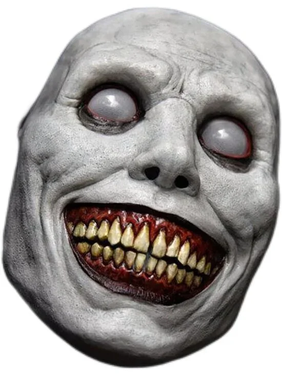 Halloween Natural Latex Smiling Demons Horror Scariest Creepy White Masks