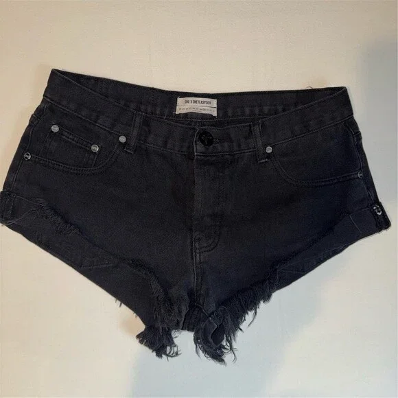 OneTeaspoon‎ Bandits Relaxed Fit Long Rise Twisted Cuff Hem Button Fly Size 29