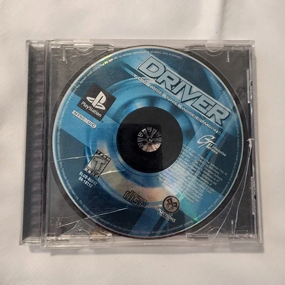 Driver - PS1‎ Playstation 1 Black Label Game. Disk Only. Case Broken. SEE PHOTOS