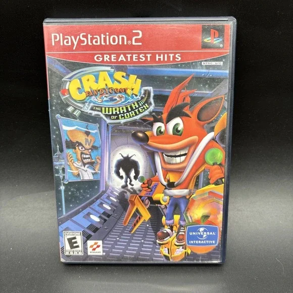 Crash Bandicoot: The‎ Wrath of Cortex Sony PlayStation 2 2002 PS2 No Manual