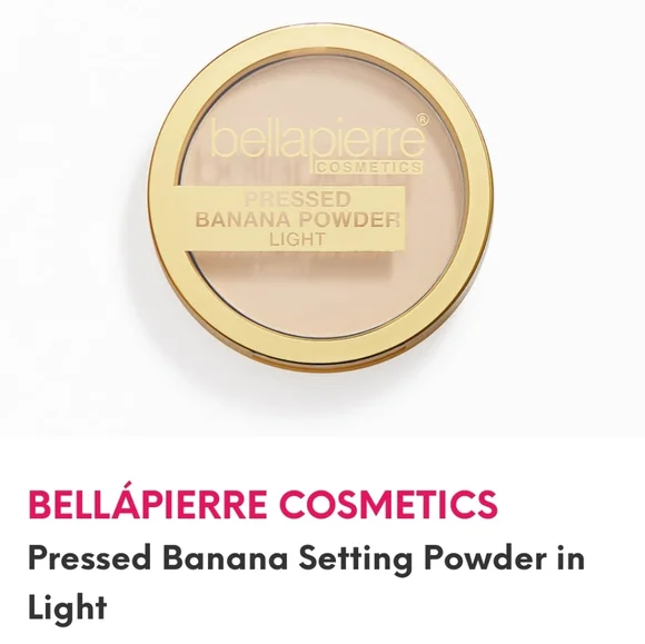 NEW BellaPierre Cosmetics pressed banana setting powder in light full si…