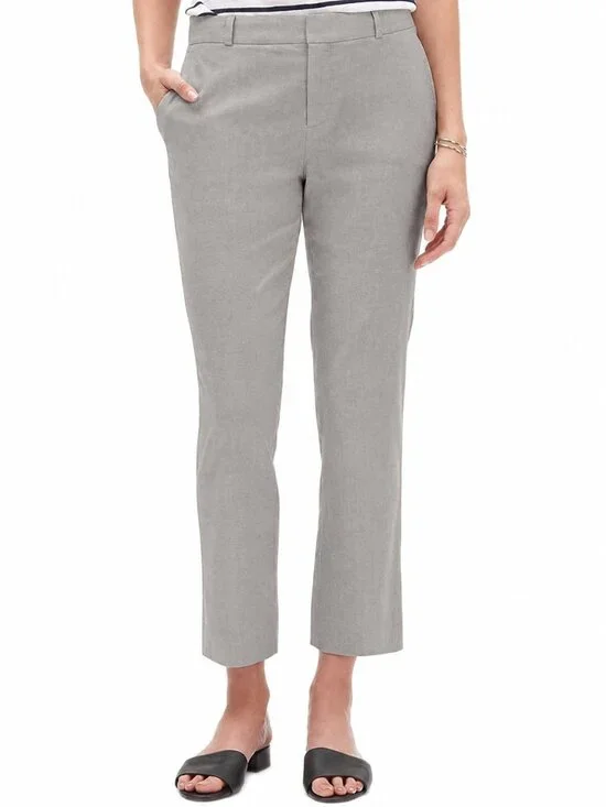NEW Banana Republic Women's Avery Straight Linen-Cotton Pants Size 14R - 39655
