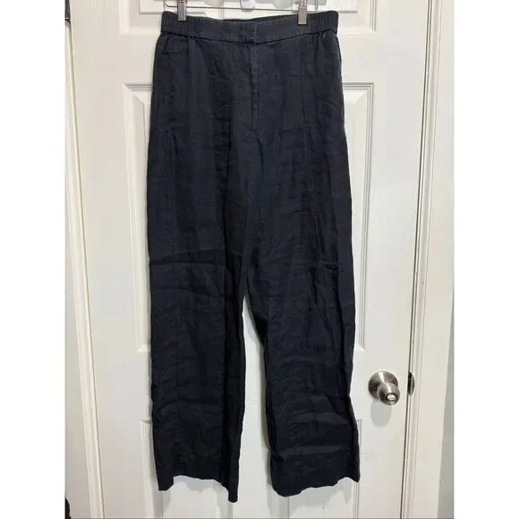 Cos linen dark blue pants size US 6