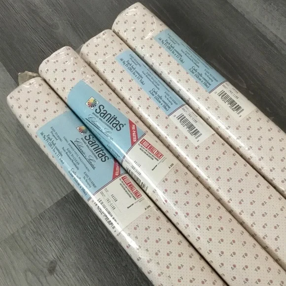 ✨Vintage Y2K Barbiecore Retro Pink Floral Dot Wallpaper 4 Rolls