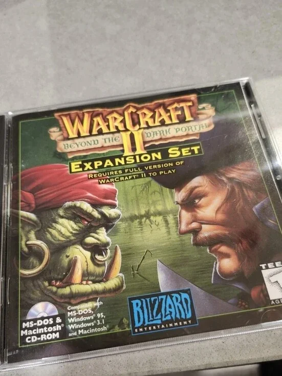 Warcraft II Beyond the Dark Portal Game Expansion Set PC CDROM DOS Windows Mac