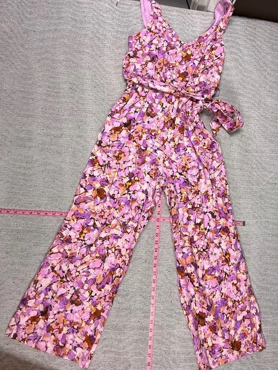 Banana Republic Linen-Blend Origami Knot Jumpsuit S NWT