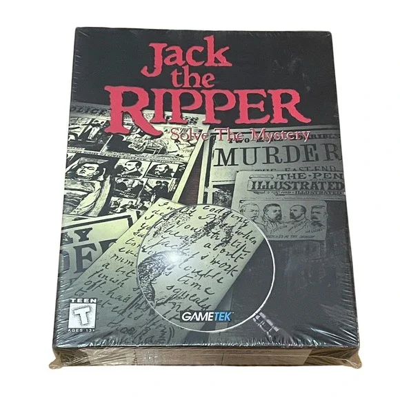 Jack the Ripper Solve The Mystery PC CD-ROM GameTek 1995 Big Box Vintage Sealed