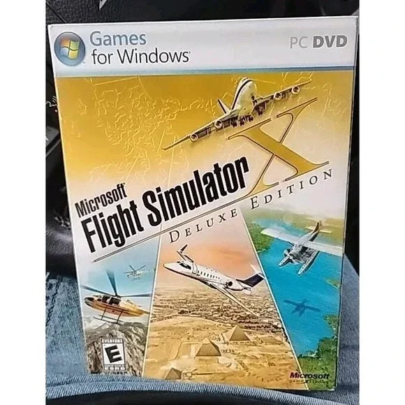 Microsoft‎ FLIGHT SIMULATOR X Deluxe Edition w/ key PC DVD Good Condition 2006