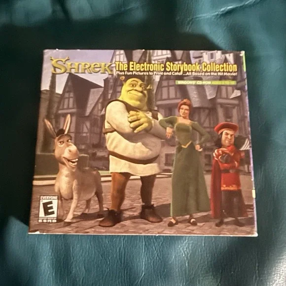 Simon & Schuster Shrek Electronic Storybook Collection PC CD-ROM Manual E 2001