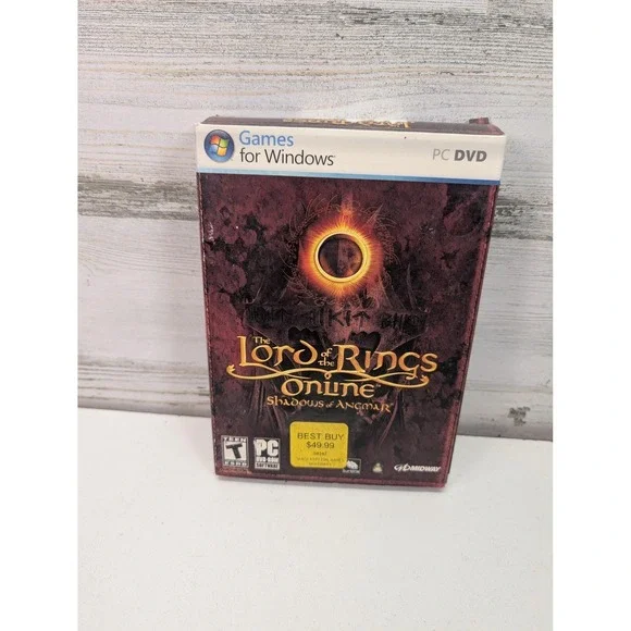 Lord Of The Rings Online Shadows Of Angmar PC DVD Midway‎ NTSC-U/C Manual Disc