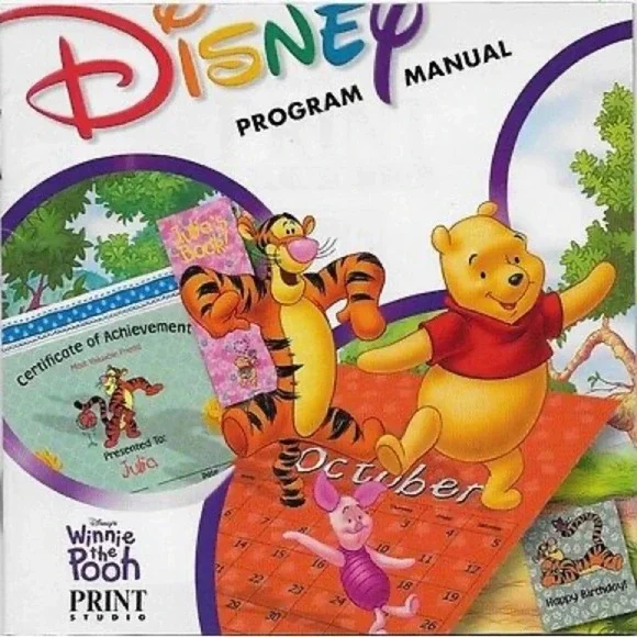 Winnie the Pooh Print Studio PC Game 1997