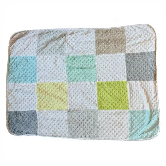 Baby Boys Circo Textured Color Block Minky Dot Plush Blanket