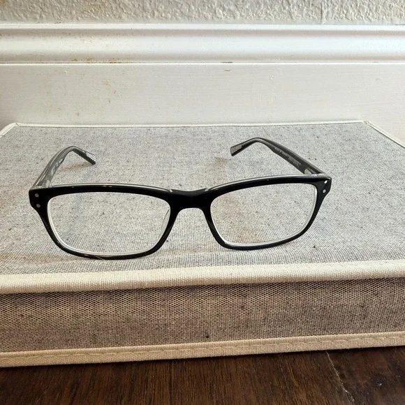 Nike 7242 001 Eyeglass FRAMES ONLY Black Gray 53-16-140 Rectangle Just Do It