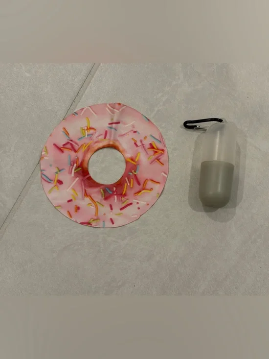 Nerdwax Jinkies Donut Glasses Cleaning Cloth with Clippy Capsule