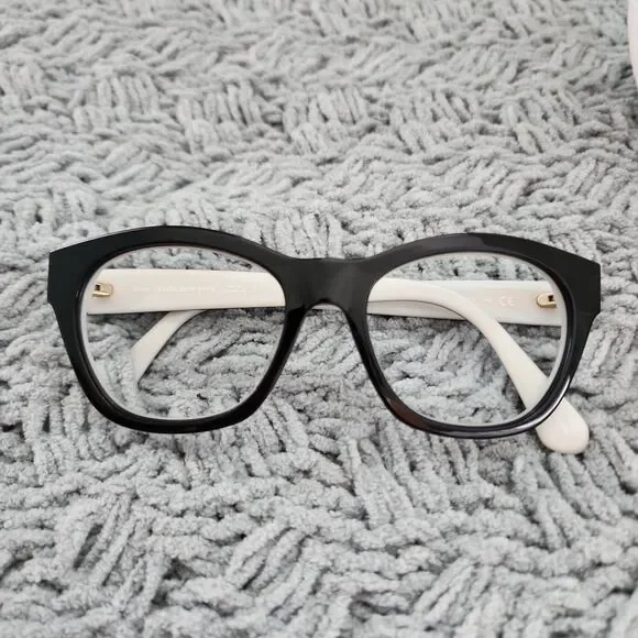 Kate Spade New York Jerri/S 80790 50-18 Cat Eye Eyeglasses Frame Black Ivory