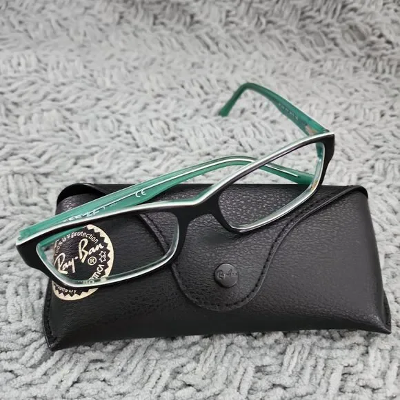 Ray-Ban RB5169 8121 Black Green Authentic Eyeglass Frame 54-16 Unisex Rectangle