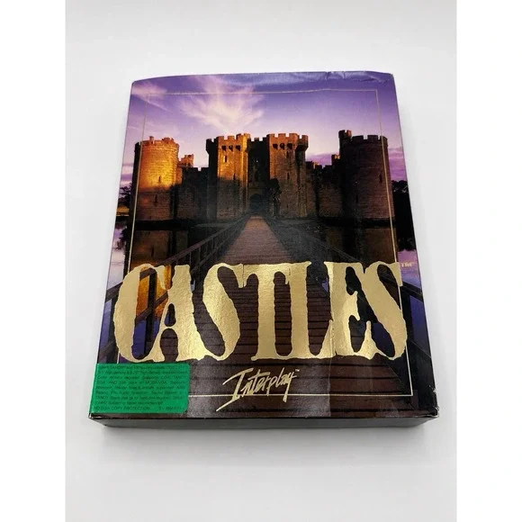 Castles IBM PC Big Box Complete 1991 Interplay 3.5 & 5.25 Floppy DOS CIB Manual