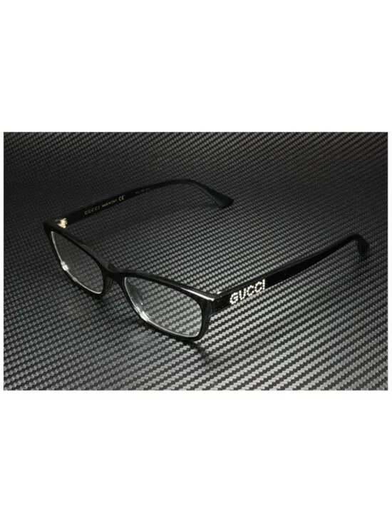 New Gucci Women  Black Eyeglasses  50- 16-