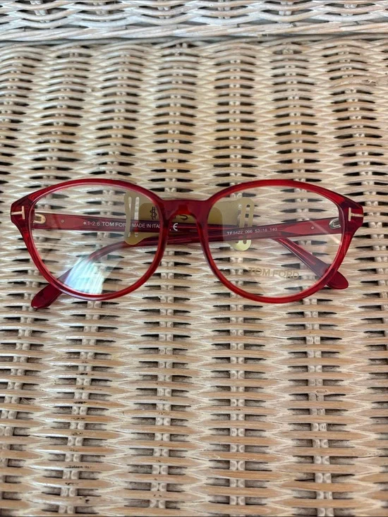 Tom Ford Red Round Women's Glasses
