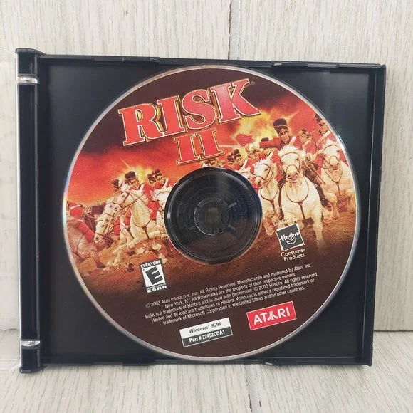 Atari Risk II PC Game Windows 95/98 Strategy CD-ROM Hasbro 22452CDA1