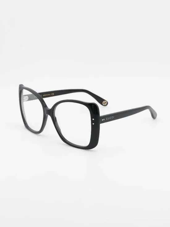 Gucci GG0473O 001 Eyeglasses Black 55mm Butterfly Frame