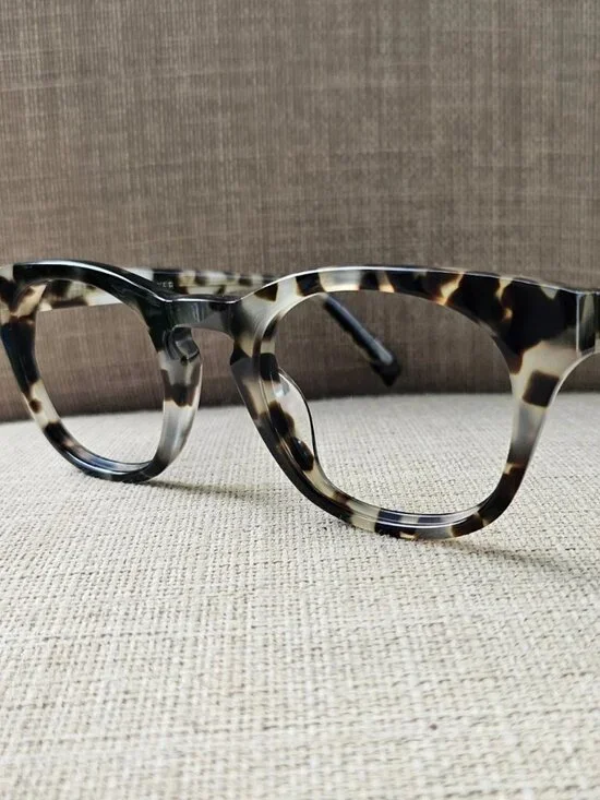 Warby Parker Women Eyeglasses Frame Gray Tortoise Eyewear CASPAR 245 Glasses