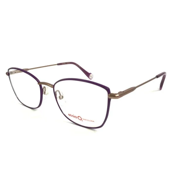 Etnia Barcelona Eyeglasses Frames DORIA PUPG Purple Pink Gold Cat Eye 55-18-142