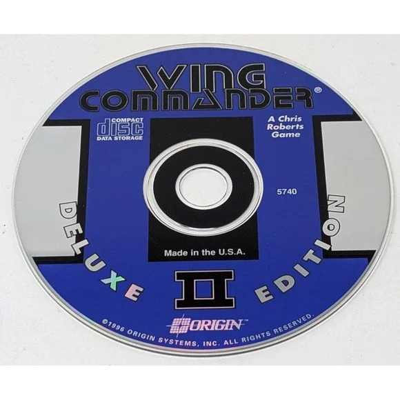 Vintage 1995‎ Wing Commander 2 Deluxe Edition PC Disc
