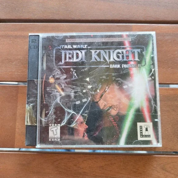 VTG Star Wars Jedi Knight Dark Forces II PC Game Windows 95 2 Disc Set BrokeCase
