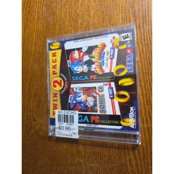 Sonic CD (Sega PC Collection, 2000) PC CD Rom Game Complete Windows 95/98