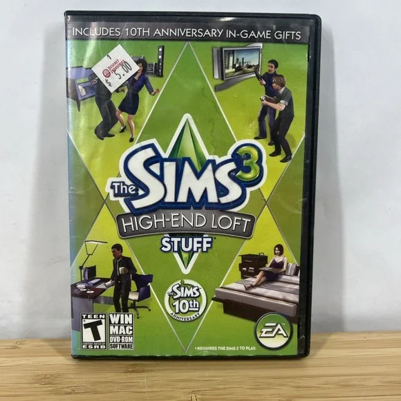 THE SIMS 3 HIGH-END LOFT STUFF - EA‎ 2010 Win/Mac PC Video Simulation Game