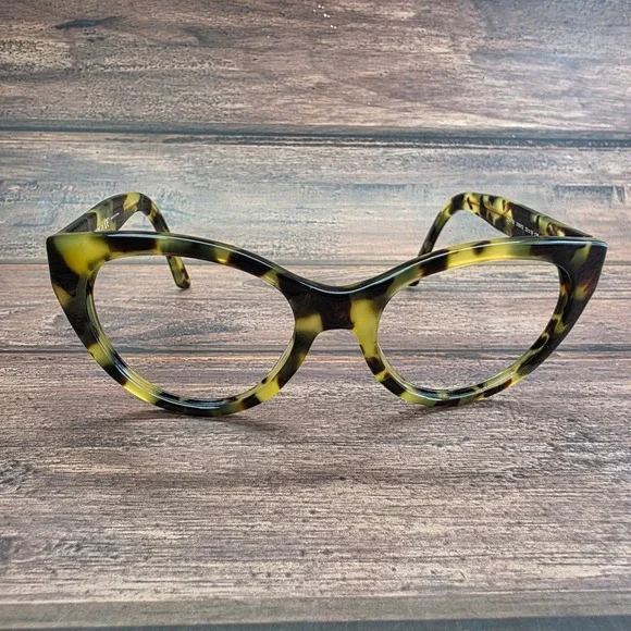 DKNY DY4135 Tortoiseshell Green Cat Eye Eyeglasses Frames 53-19-135 368913