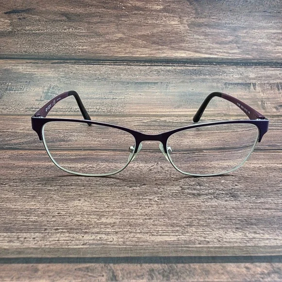 Vogue VO 3940 965-S Purple Silver Semi Rimless Cat Eye Eyeglasses 52-16-140