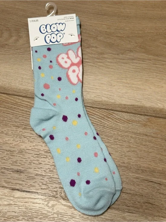 🍭 Charms Blow Pop Candy Novelty Crew Socks