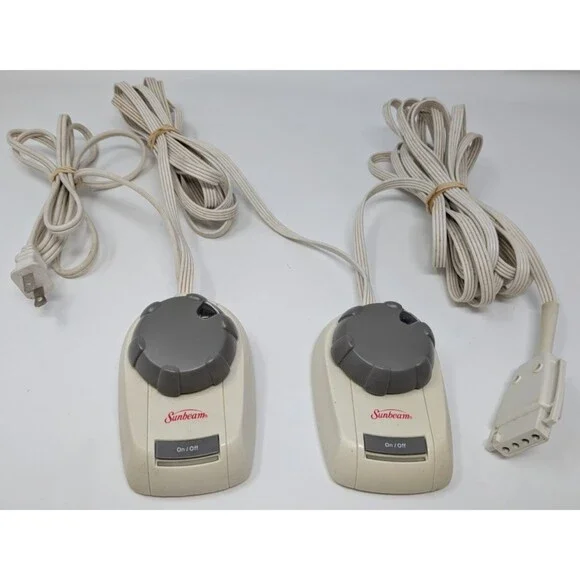 Sunbeam PAC-322 J85KQP Dual Electric Blanket Controller 4 Prong Tested Working
