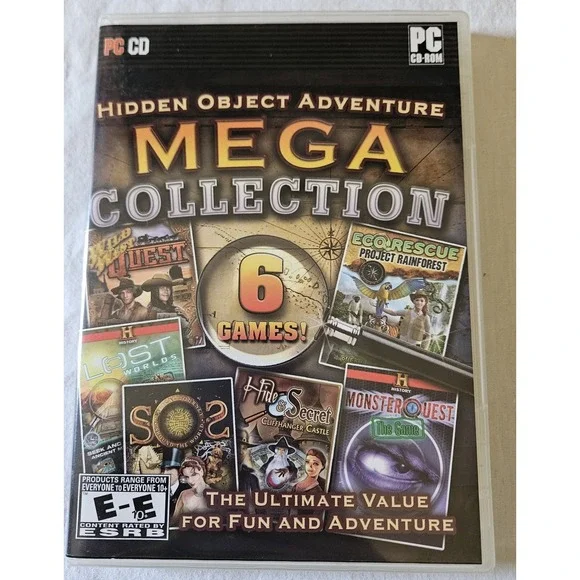 Hidden Object Adventure Mega Collection PC CD-ROM‎ 6 Games Complete